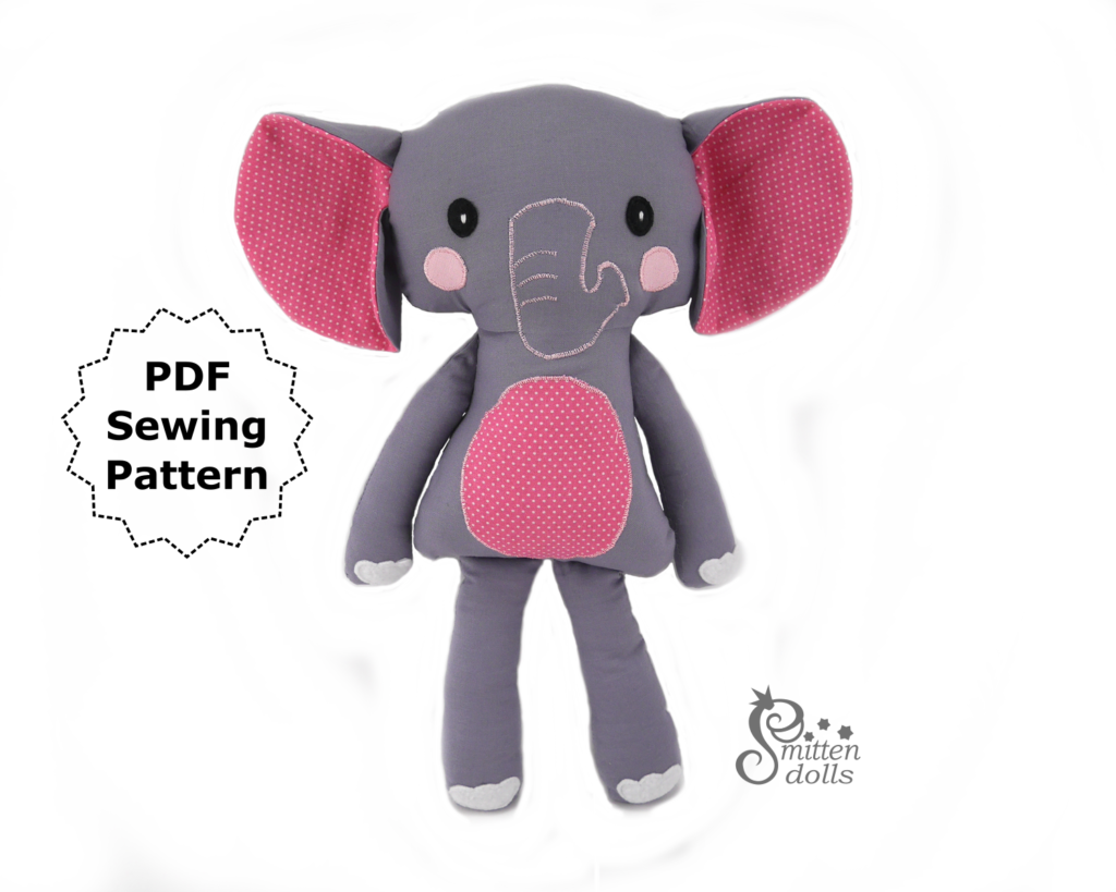 Elephant Sewing Pattern Smitten Dolls