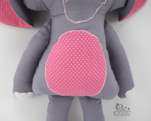 Elephant Sewing Pattern - Belly Applique