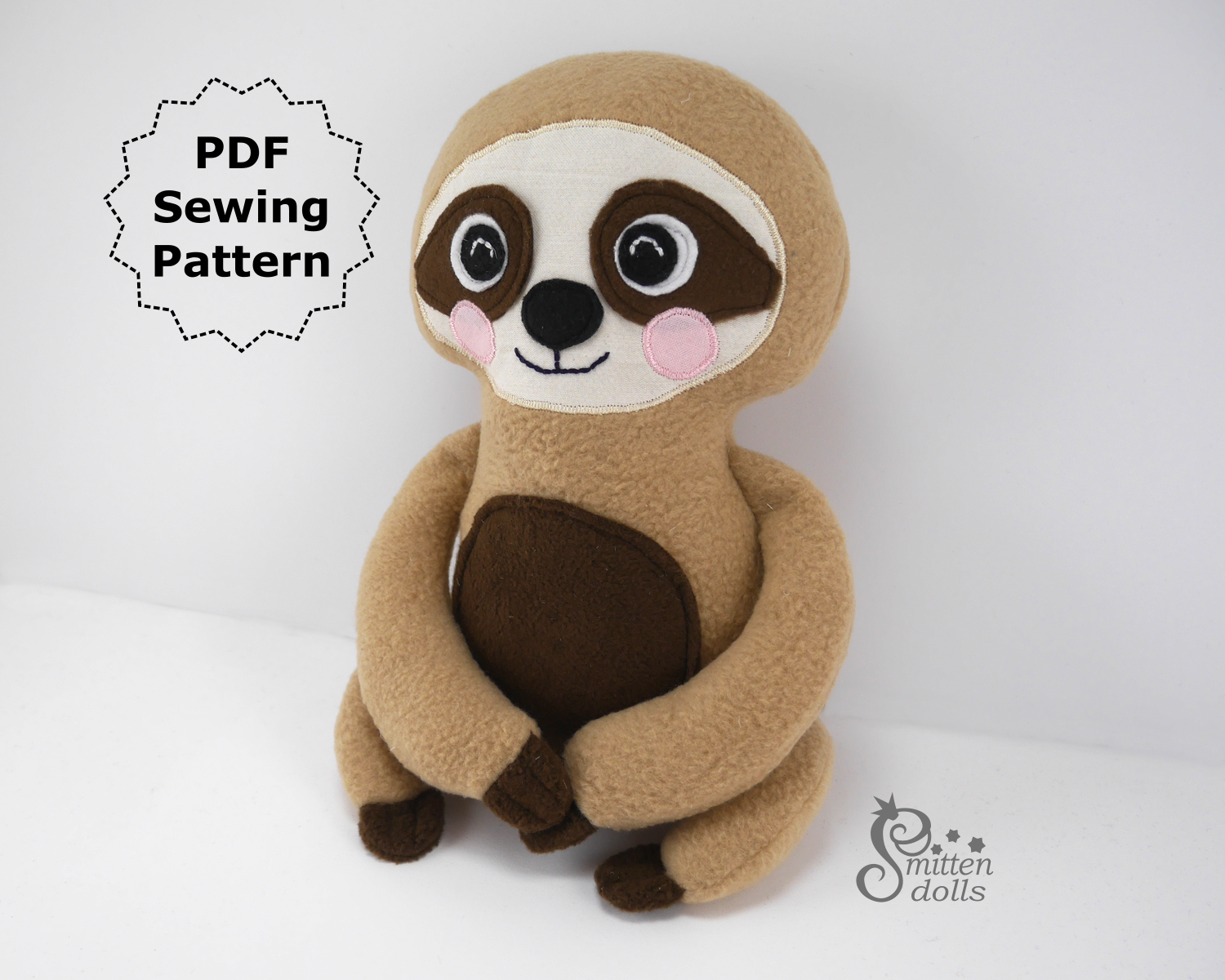 stuffed sloth sewing pattern