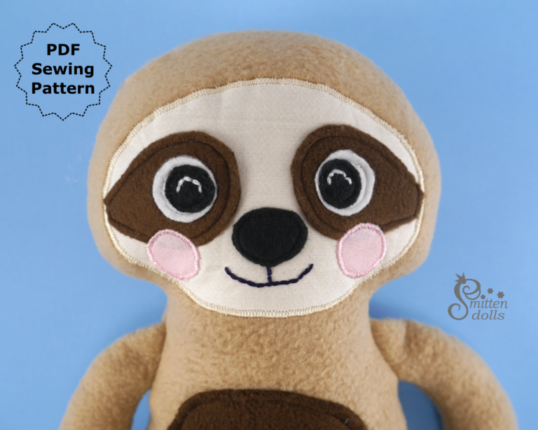 free sloth sewing pattern